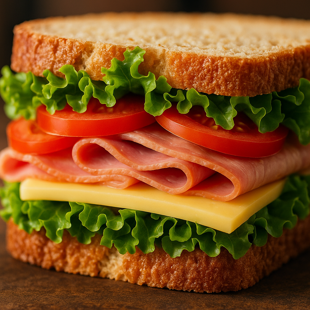 샌드위치 클로즈업 이미지