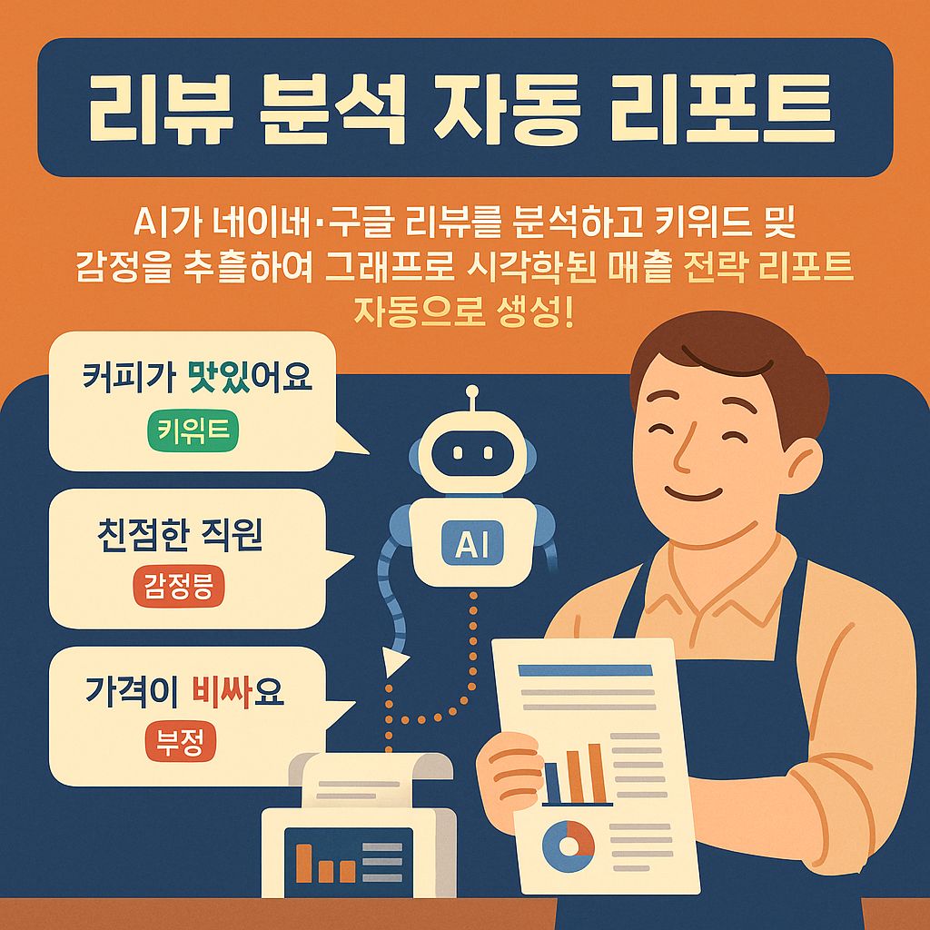 리뷰 분석 리포트 예시